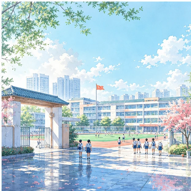 现代生活题材轻国风水墨环境场景；画面不代指玩家性别
